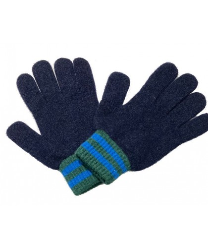Navy Wool Love Gloves HOWLIN’