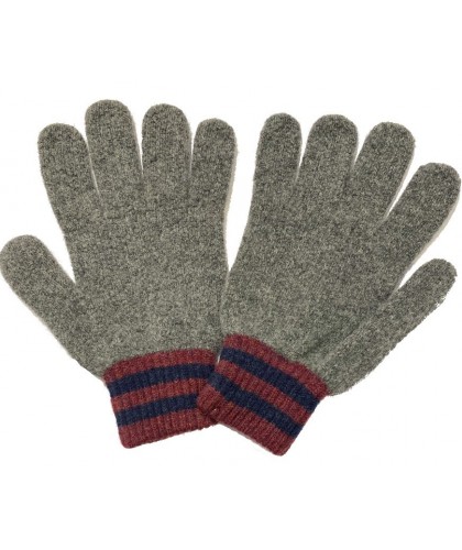 Grey Wool Love Gloves HOWLIN’