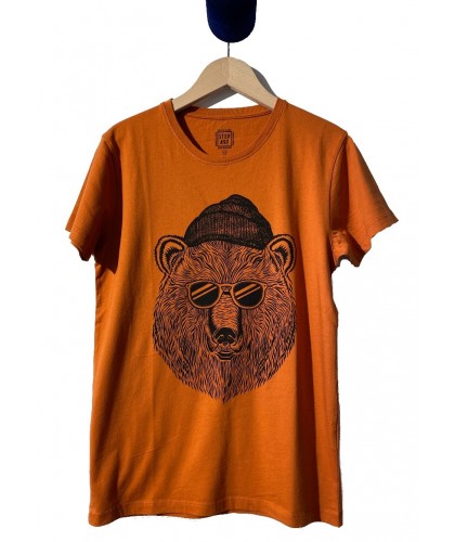 T-shirt orange Bear Sun STEPART