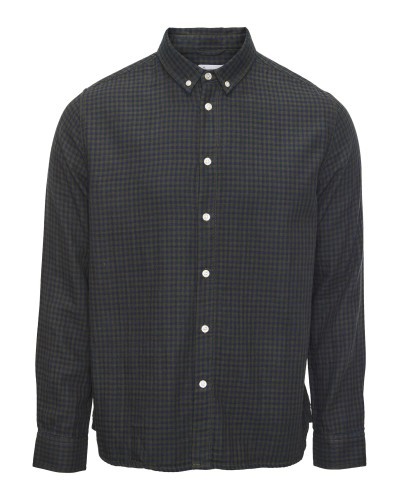 Green Checked Double Layer Shirt KNOWLEDGE COTTON APPAREL