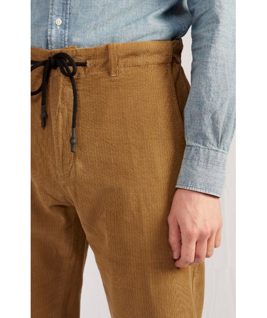 Pantalon coton lin seersucker - Homme