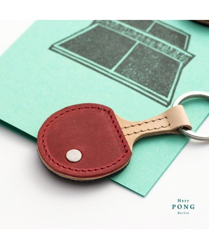 Porte-clés en cuir Ping...