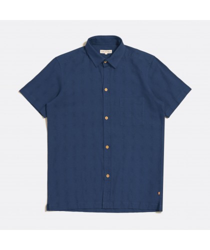 Costa Blue Slubbed Shirt...