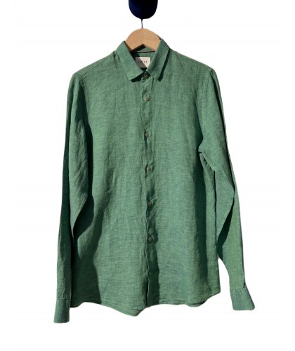 Green Linen Shirt JAGVI