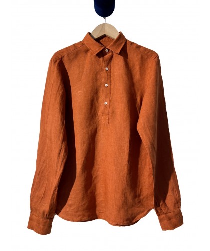 Chemise Popover Lin Ocre ABCL