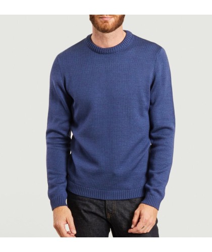 French Blue Merino Sweater...
