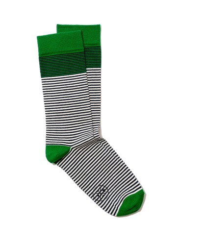 Breton Stripes Green Socks...