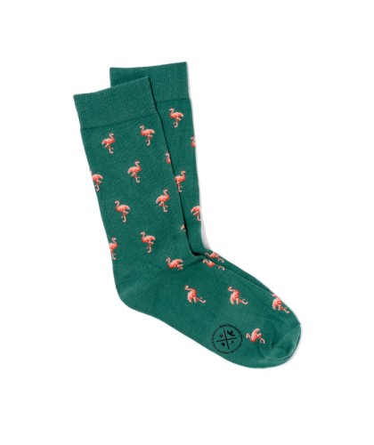 Flamingo Emerald Socks...