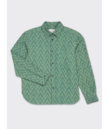 Luis Jacquard Green Shirt...