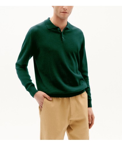 Green LS Cotton-Cashmere...