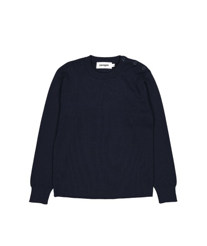 Finistere Navy Buttoned...