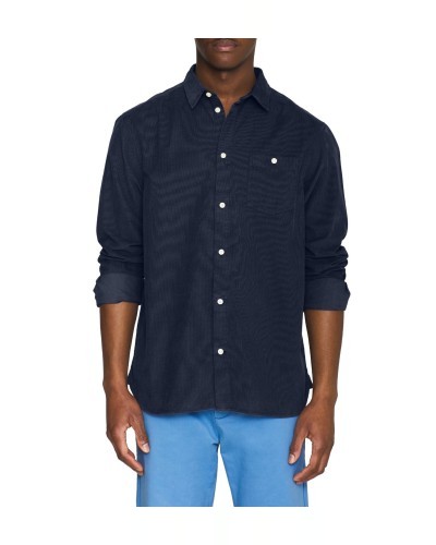 Navy Organic Cord Shirt KNOWLEDGE COTTON APPAREL