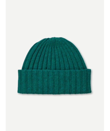 Green Ribbed Lambswool Hat...