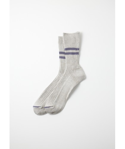 Grey cotton-hemp socks ROTOTO