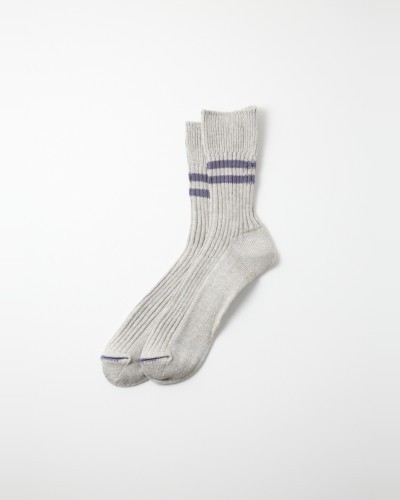 Grey cotton-hemp socks