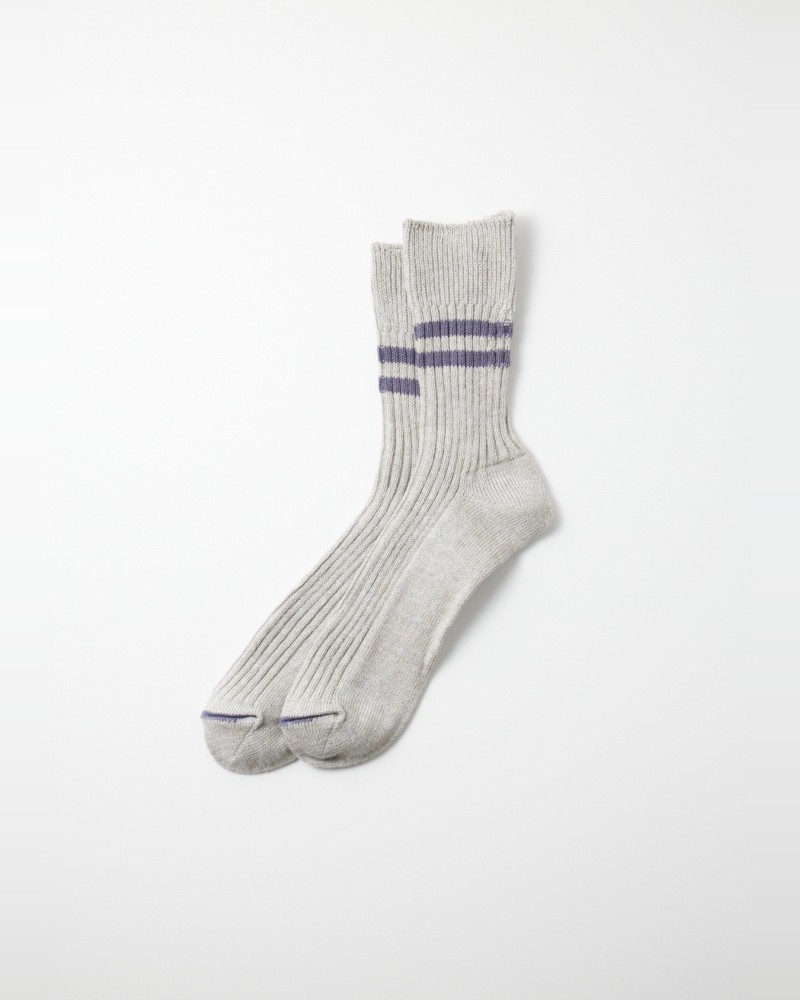 Grey cotton-hemp socks