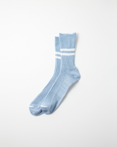 Light Blue Cotton-Hemp Socks ROTOTO