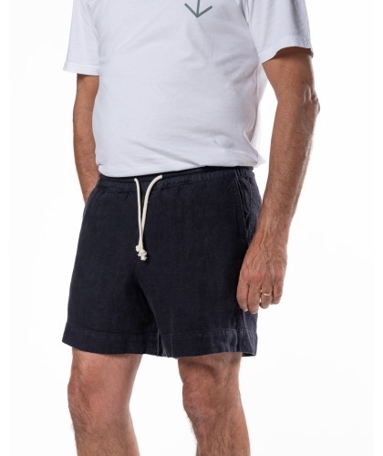 Pestana Navy Linen Shorts...