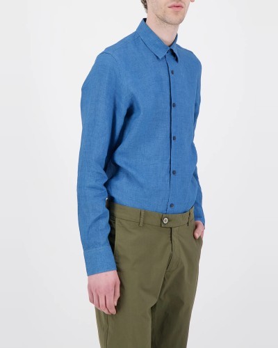 Ocean Blue Linen Shirt JAGVI