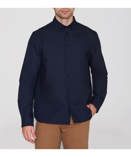 Chemise en oxford bio bleu...