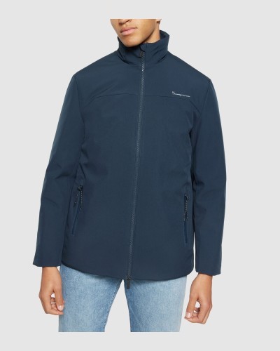 Climate Shell Navy Jacket KNOWLEDGE COTTON APPAREL