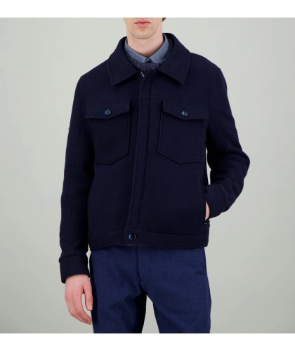 Navy Wool Jacket JAGVI