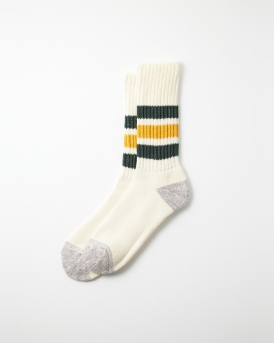 Ribbed Old School Green/Yellow Socks ROTOTO