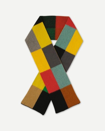 Multicolour Big Rectangles Scarf JO GORDON