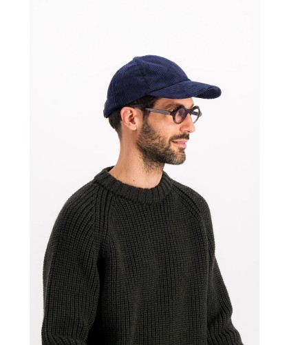 Archie Navy Cord Hat PARAGES