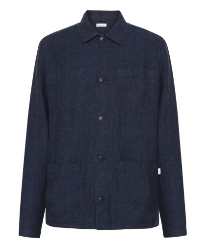 Navy Organic Linen Jacket...
