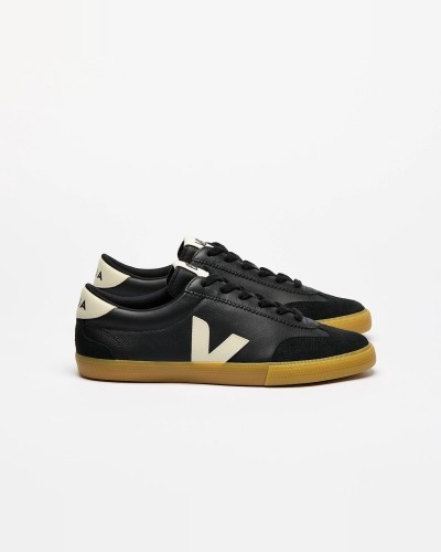 Volley OT Leather Black Pierre VEJA