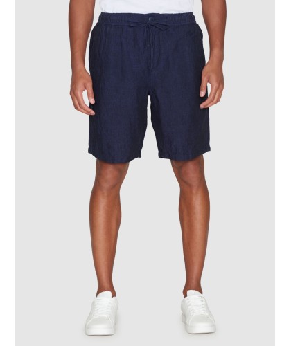 Navy Organic Linen Shorts...