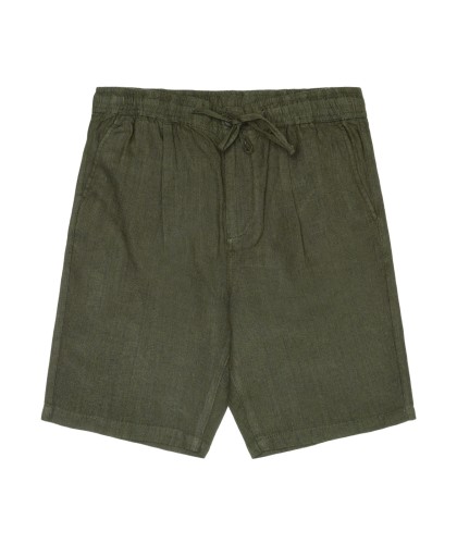 Olive Organic Linen Shorts...
