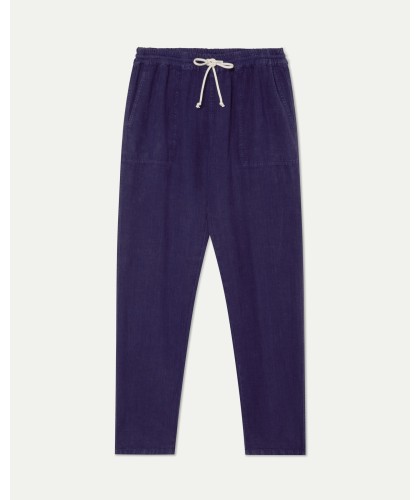 Lemos Blue Linen Pants LA PAZ