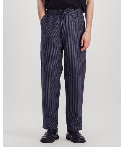Nomad Navy Striped Linen...