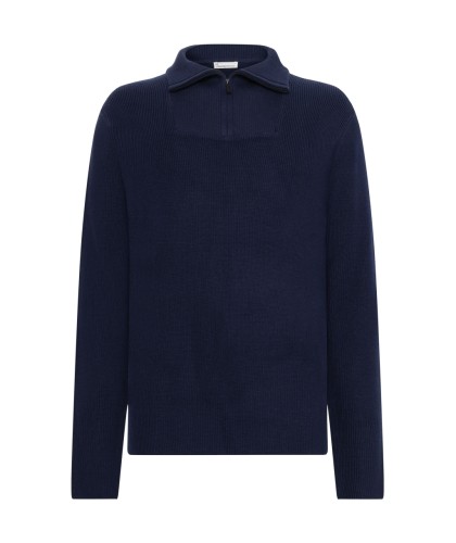 Navy Merino Quarter Zip...