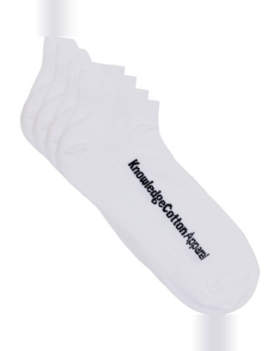 2 pairs of white ankle socks KNOWLEDGE COTTON APPAREL