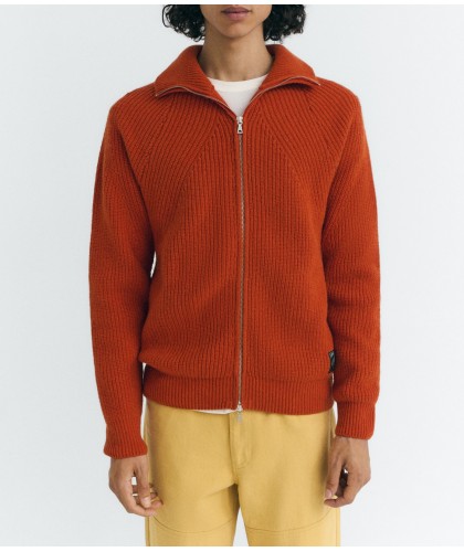 Ekaiz Orange Wool Zipped...
