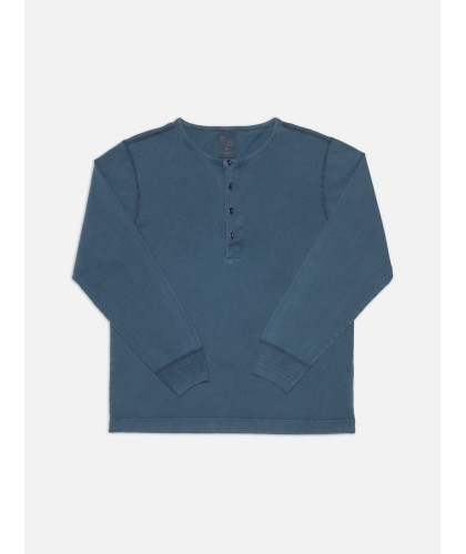 Henley ML bio Washed Blue...