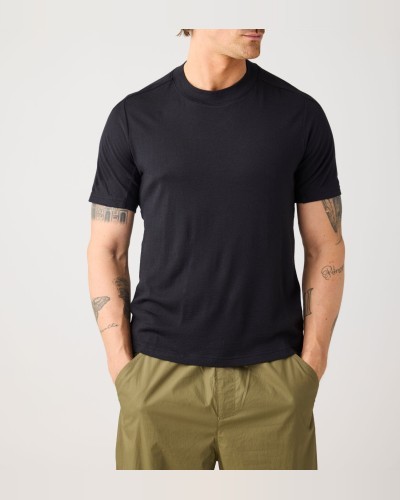 Black Merino Tee KNOWLEDGE COTTON APPAREL