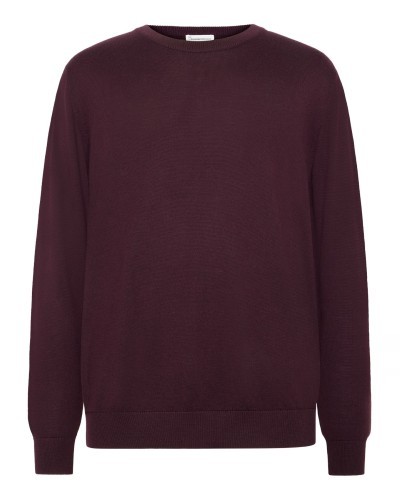 Burgundy Merino Sweater KNOWLEDGE COTTON APPAREL
