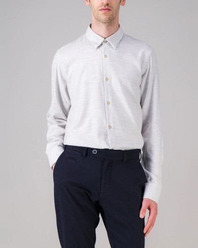 Heather grey Organic Flannel Shirt JAGVI JAGVI