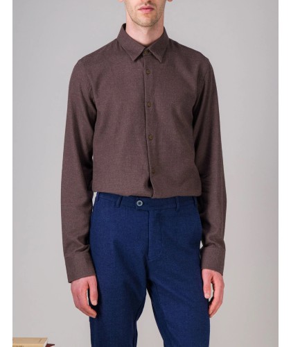 Brown Organic Flannel Shirt...