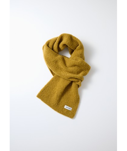 Gold Alpaca Bouclé Muffler...