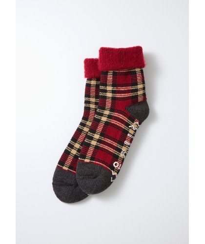 Red Tartan Room Socks ROTOTO