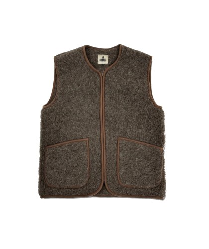 Pepitko Mid Brown Wool Vest...