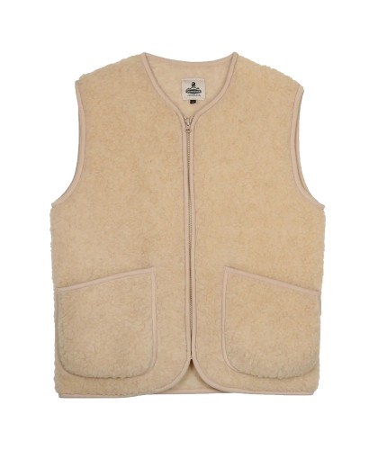 Gilet laine Pepitko Beige...