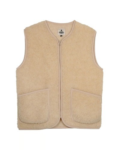 Pepitko Beige Wool Vest COLDBREAKER