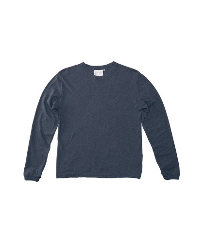 Heather Navy LS Hemp Cotton...