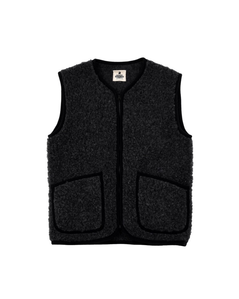 Pepitko Black Wool Vest COLDBREAKER
